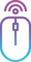 mouse wireless bluetooth device multimedia - gradient icon vector