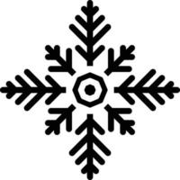 copo de nieve nieve helada - icono sólido vector