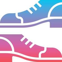 shoes fashion shoe clothing sportive footwear sports and competition - gradient solid icon vector