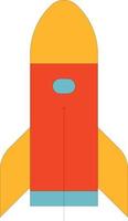 spaceship space transportation - filled outline icon vector