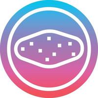 omelet food egg - gradient solid icon vector