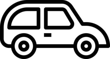 car transportation automobile - outline icon vector