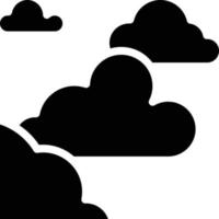 cloudy cloud sky mostly - solid icon vector