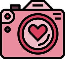 camera technology picture interface digital electronics photo camera - filled outline icon vector