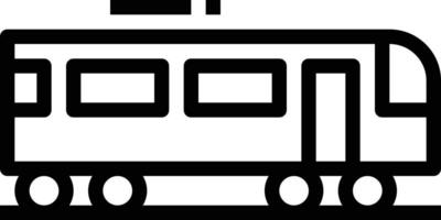 tren transporte subterráneo - icono de contorno vector