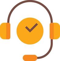 call center support operator time ecommerce - icono plano vector