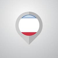 Map Navigation pointer with Crimea flag design vector