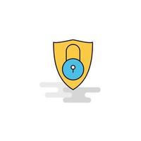 Flat Protected Icon Vector