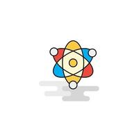 Flat Nuclear Icon Vector