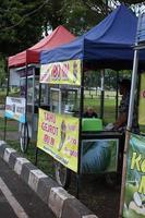 Magelang,Indonesia,2022-stalls to sell a variety of children's snacks. photo