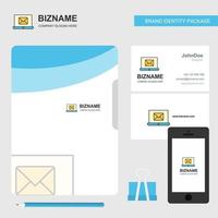 Email on laptop Business Logo File Cover Visiting Card and Mobile App Design Vector Illustration