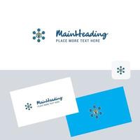 Share idea vector logotype with business card template Elegant corporate identity Vector