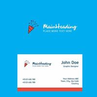 Decorations logo Design with business card template Elegant corporate identity Vector