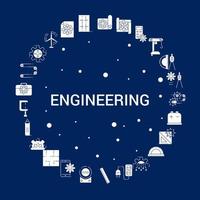 Creative Engineering icon Background vector