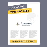 Light Title Page Design for Company profile annual report presentations leaflet Brochure Vector Background