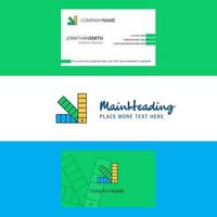 Beautiful Scale Logo and business card vertical Design Vector