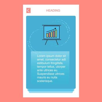 Presentation mobile vertical banner design design Vector