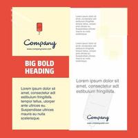 Blood bottle Company Brochure Title Page Design Company profile annual report presentations leaflet Vector Background