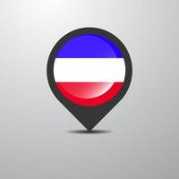 Khakassia Map Pin vector