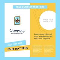 Card game Company Brochure Template Vector Busienss Template