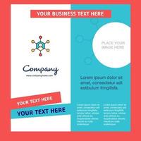 Network Company Brochure Template Vector Busienss Template