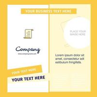 Document Company Brochure Template Vector Busienss Template