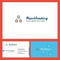 Networks Logo design with Tagline Front and Back Busienss Card Template Vector Creative Design