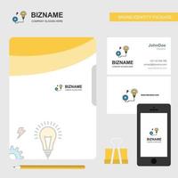 Energy power Business Logo File Cover Visiting Card and Mobile App Design Vector Illustration