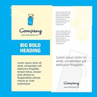 Water shower Company Brochure Title Page Design Company profile annual report presentations leaflet Vector Background