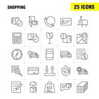 Shopping Line Icon for Web Print and Mobile UXUI Kit Such as Bottle Health Shipping Delivery World Transport Map Delivery Pictogram Pack Vector