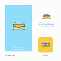 Car Company Logo App Icon and Splash Page Design Creative Business App Design Elements vector