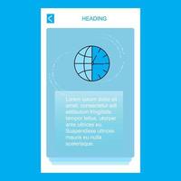 Clock mobile vertical banner design design Vector