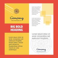 Pizza Company Brochure Title Page Design Company profile annual report presentations leaflet Vector Background