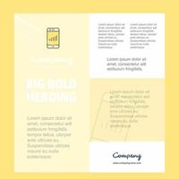 Smartphone Business Company Poster Template with place for text and images vector background