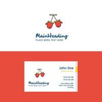 Flat Gloves Logo and Visiting Card Template Busienss Concept Logo Design vector