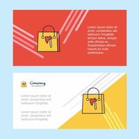 Shopping bag abstract corporate business banner template horizontal advertising business banner