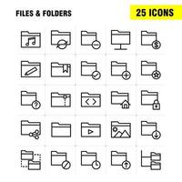 Files And Folders Line Icon Pack For Designers And Developers Icons Of Connect Folder Network Files Edit Folder Pencil Write Vector