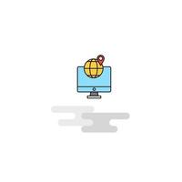 Flat FInd location Icon Vector