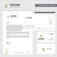 Idea Business Letterhead Envelope and visiting Card Design vector template