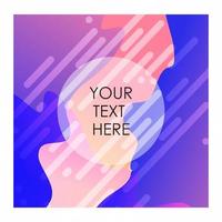 Colorful background with typography design vector