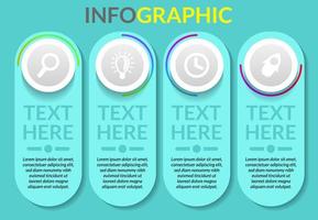 Business data infographic vector template work, marketing step on board sign isolated banner elegant simple diagram circle idea chart