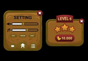 vector illustration, level game ui board sign isolated