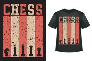 Chess t-shirt design template vector