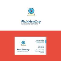 Flat Disk avatar Logo and Visiting Card Template Busienss Concept Logo Design vector