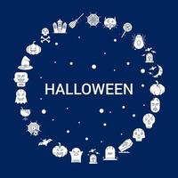 Creative Halloween icon Background vector