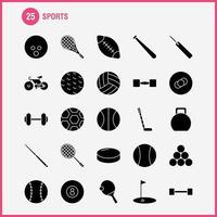 icono de glifo sólido deportivo para impresión web y kit de uxui móvil, como bate de béisbol, bate deportivo, bate de críquet, pictograma de cricket, vector de paquete