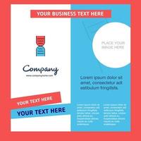 DNA Company Brochure Template Vector Busienss Template