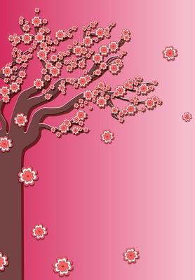 Spring sale. Banners with sakura flowers. Backgrounds with a flowering tree. An advertising poster, a social media post, a discount card or a flyer design template. Vector illustration.