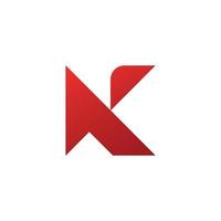 Letter K logo template elements vector