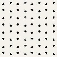 Black small heart icon seamless pattern minimal. Seamless geometric pattern with hearts. vector
